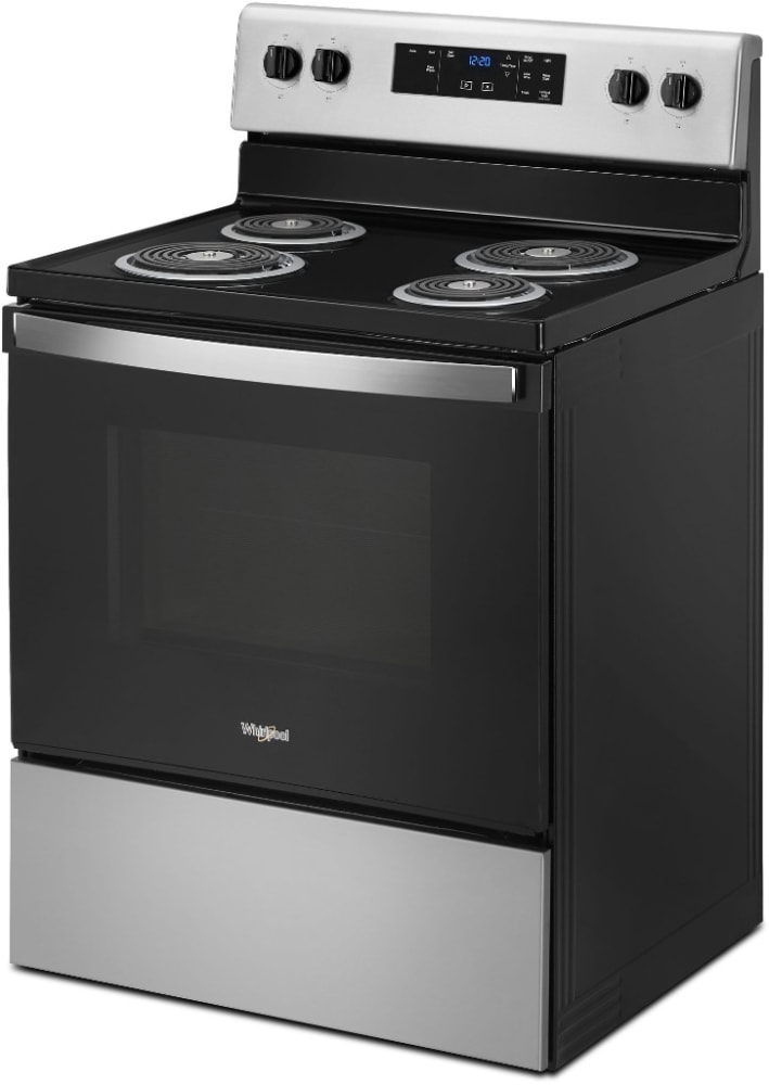 Whirlpool WFC315S0JS 30 Inch Freestanding Electric Range with 4 Coil