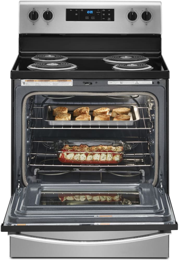 whirlpool stainless steel electric cooktop