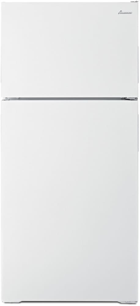 Amana ART104TFDW 28 Inch Top-Freezer Refrigerator with 2 Full-Width Adjustable Wire Shelves, 3 Door Bins, Gallon Storage, Dairy Compartment, Reversible Door and Optional Icemaker: White