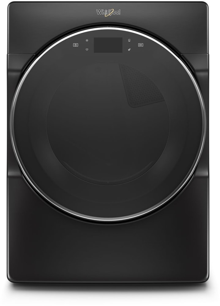 Whirlpool WPWADRGBK96202 Side-by-Side on Pedestals Washer & Dryer Set with Front Load Washer and Gas Dryer in Black