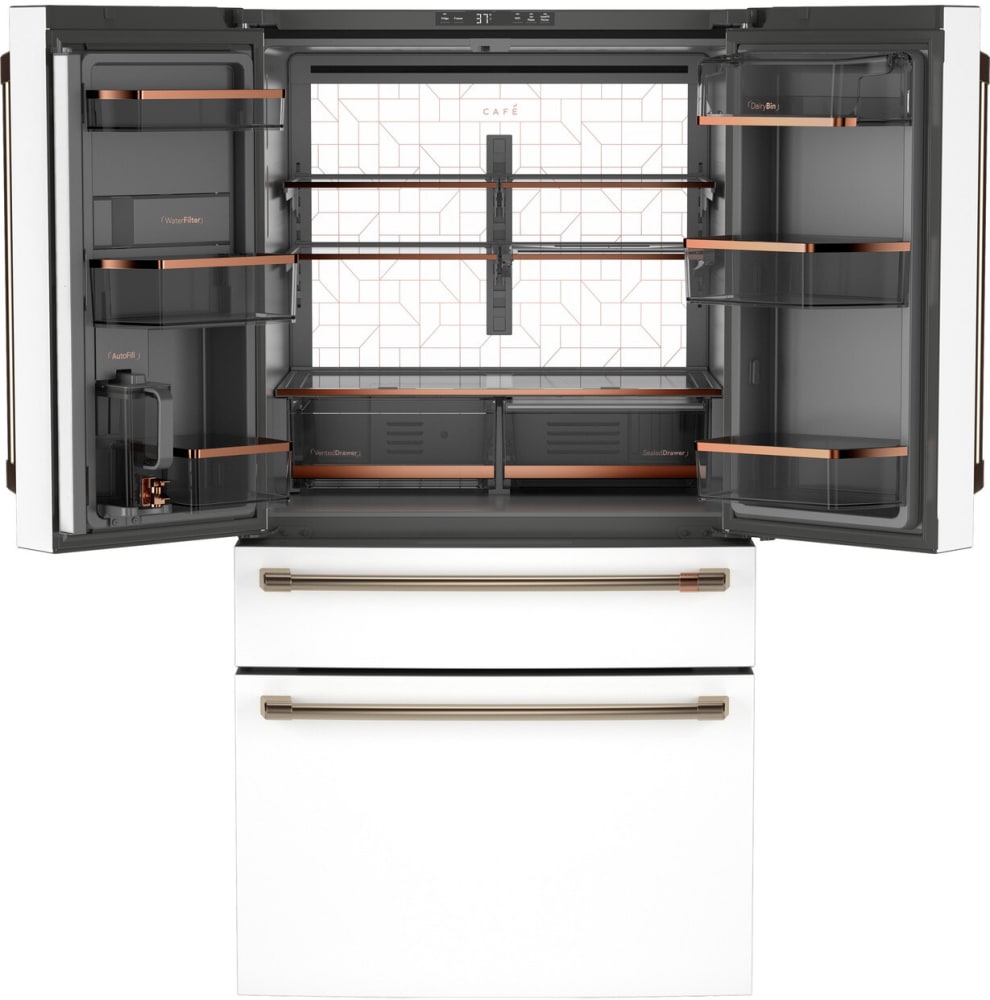 Cafe CGE29DP4TW2 French Door Freestanding Refrigerator