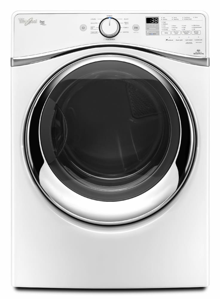 Whirlpool WED95HEDW 27 Inch 7.4 cu. ft. Electric Dryer with 10 Dry