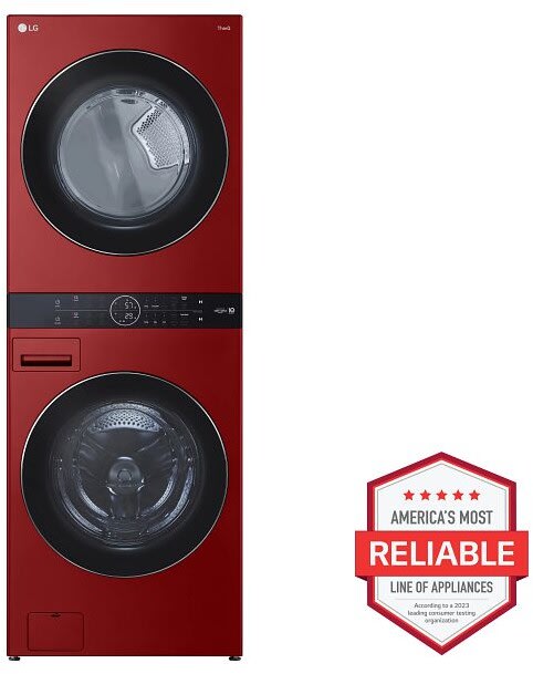 LG WKEX200HRA 27 Inch Smart Electric WashTower with 4.5 cu