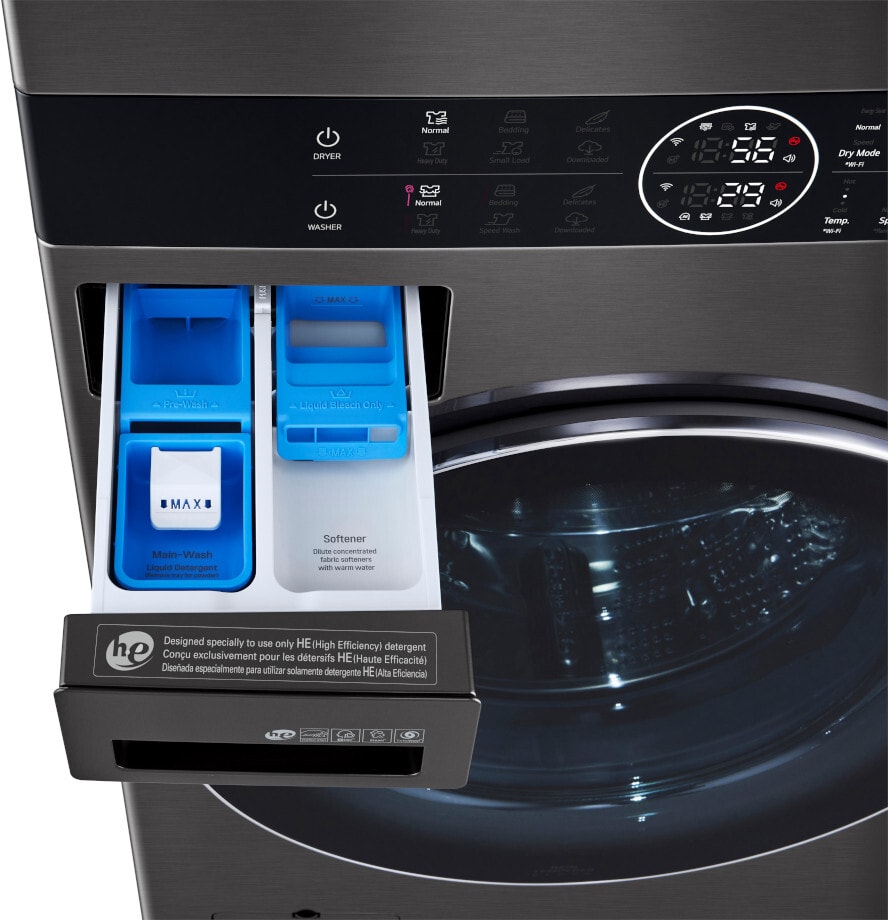LG WKHC202HBA 27 Inch Smart Electric WashTower with 4.5 Cu. Ft. Washer