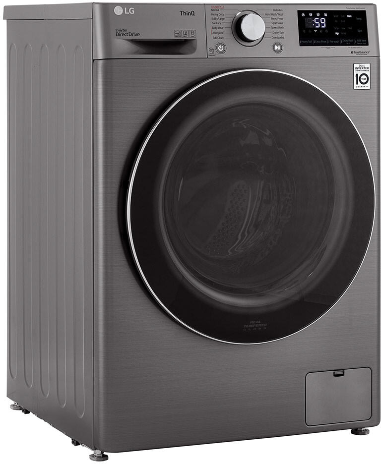 LG WM1455HVA 24 Inch Front Load Smart Washer with 2.4 Cu. Ft. Capacity, AI  Fabric Sensor, Smart Pairing™, ThinQ® Technology, Tempered Glass Door, AAFA  Certified, and ENERGY STAR® Certified