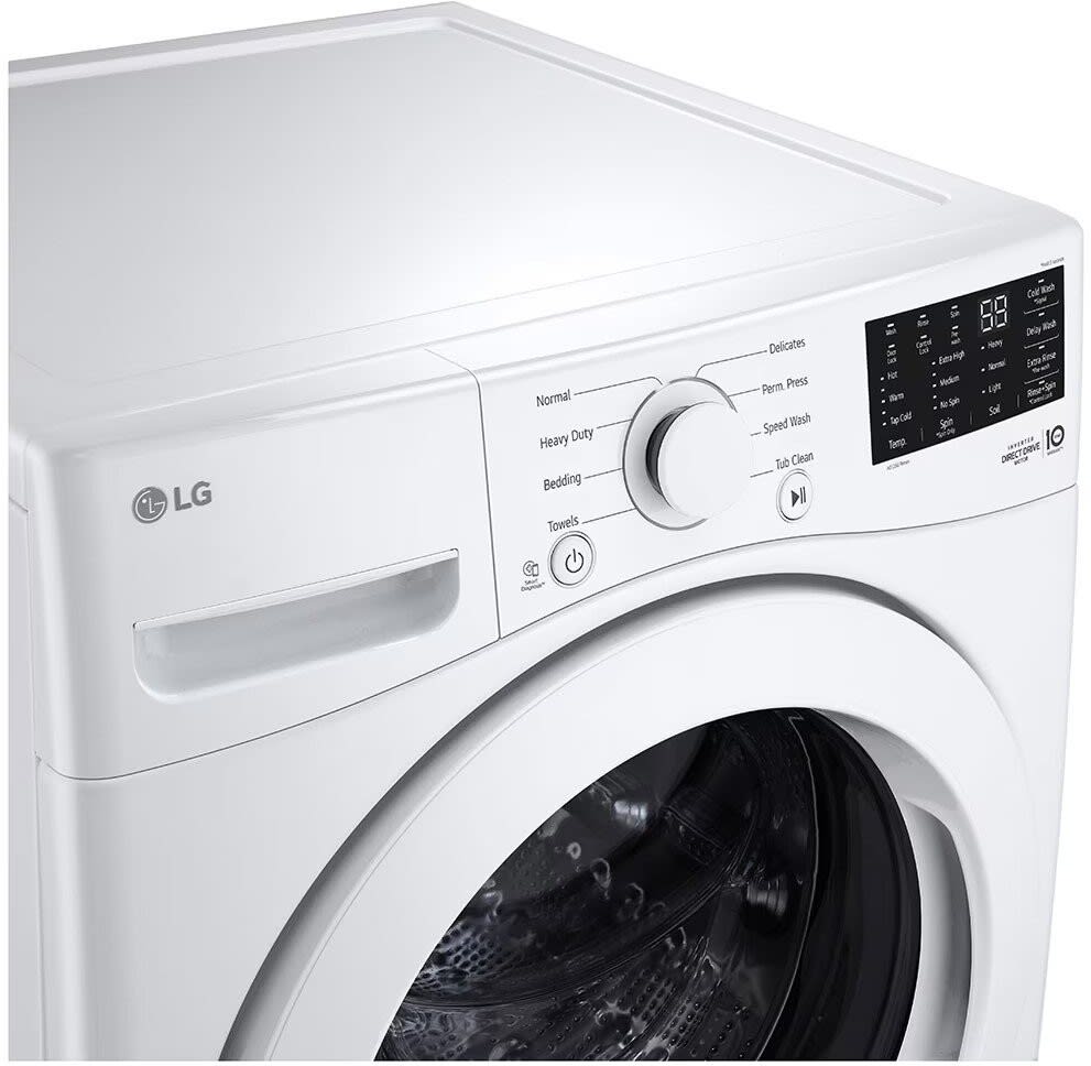 LG WM3470CW 27 Inch Front Load Washer with 5.0 Cu. Ft. Capacity, 8 Wash