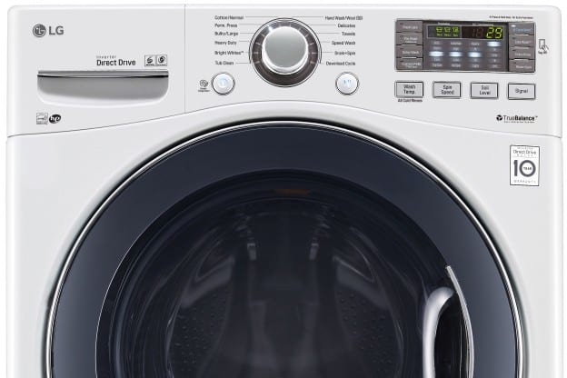LG WM3575CW 27 Inch 4.5 cu. ft. Front Load Washer with 12 Wash Cycles ...