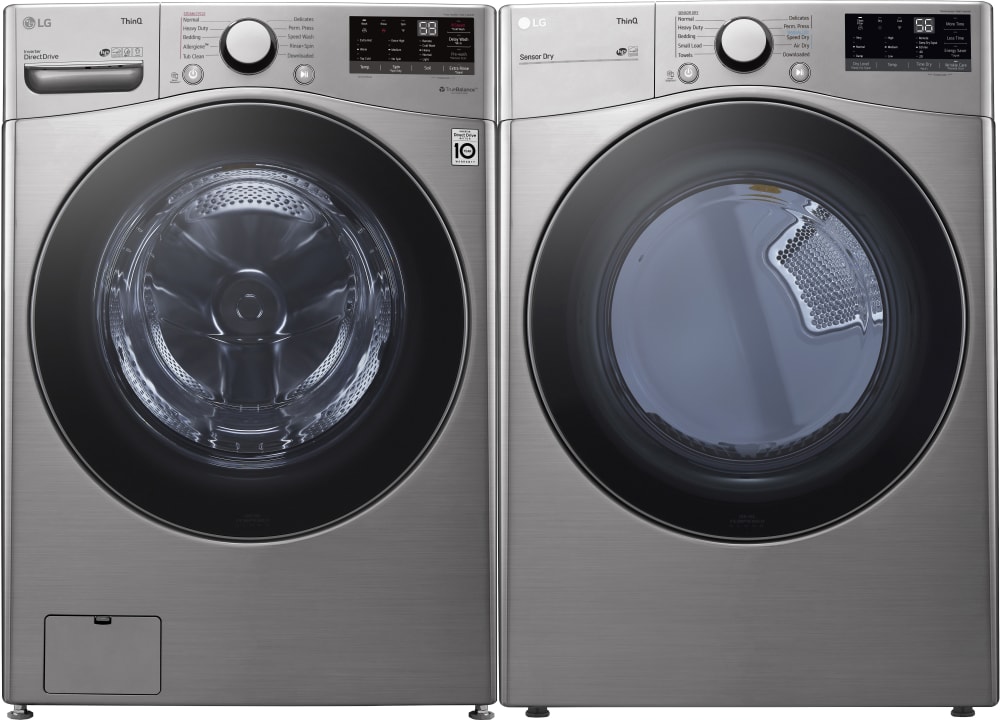 LG LGWADRGV36001 Side-by-Side Washer & Dryer Set with Front Load Washer