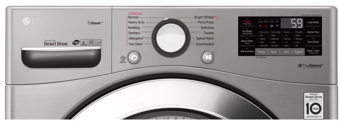 Lg Lgwadrev37003 Side By Side On Sidekick Pedestals Washer Dryer Set With Front Load Washer And Electric Dryer In Graphite Steel