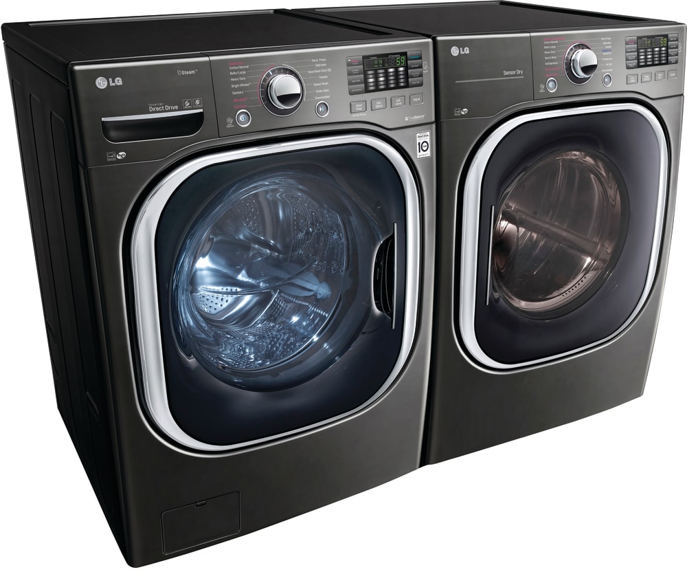 LG LGWADRE43712 SidebySide Washer & Dryer Set with Front Load Washer