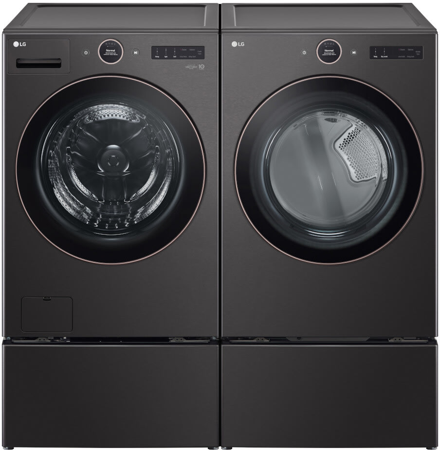 LG LGWADRGB65002 Side-by-Side on SideKick Pedestals Front Load