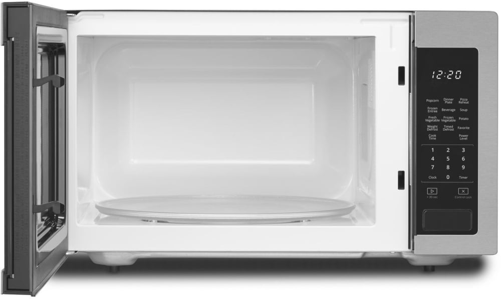 Countertop Small Microwave Oven, 6 Preset Cooking Programs Interior Light  LED Di