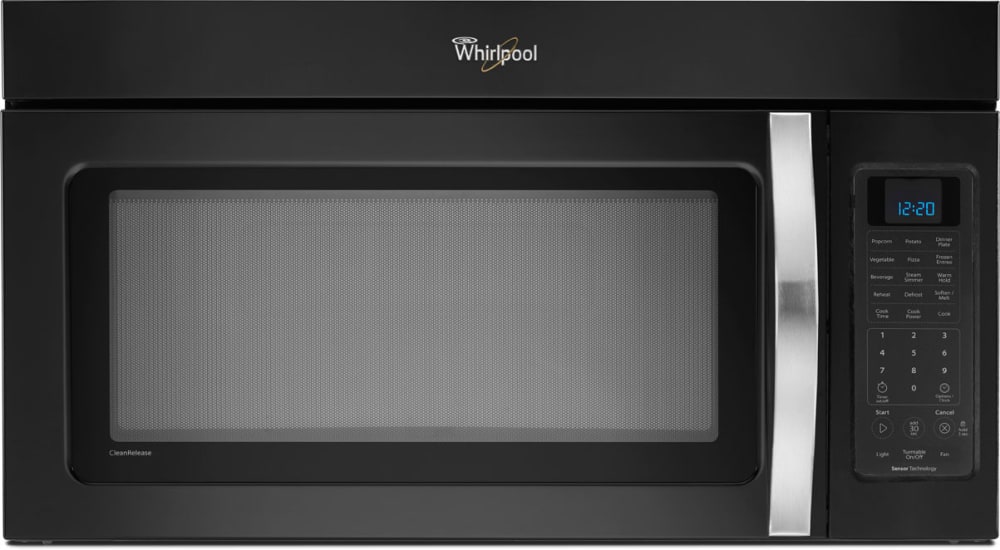 Whirlpool store black microwave