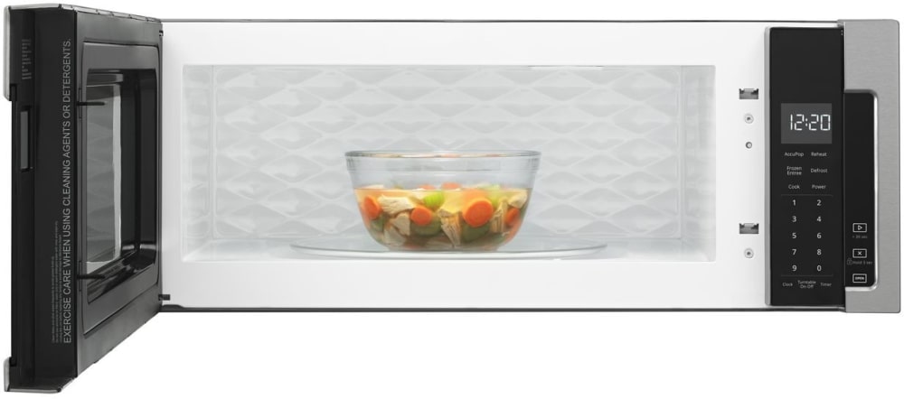 Whirlpool Wml55011hs 1 Cu Ft Over The Range Microwave With 400 Whirlpool Wml55011hs Open View