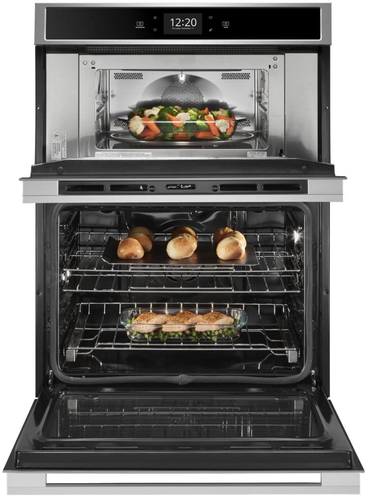 Whirlpool WOCA7EC0HZ 30 Inch Combination Wall Oven with True Convection