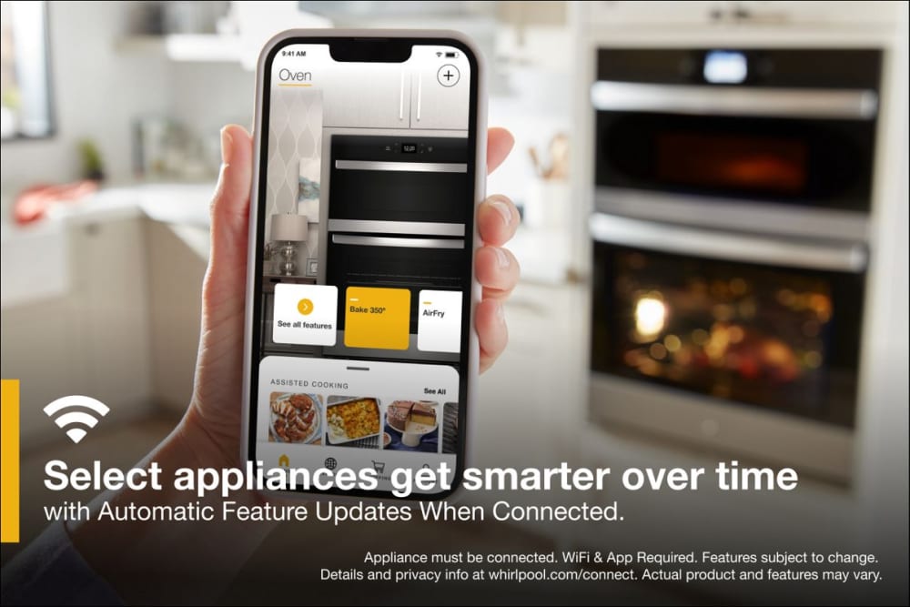 Whirlpool WOEC5027LW 27 Inch Combination Smart Wall Oven with 4.3