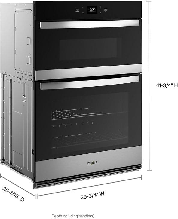 Whirlpool WOEC5030LZ 30 Inch Combination Smart Wall Oven with 5.0 cu