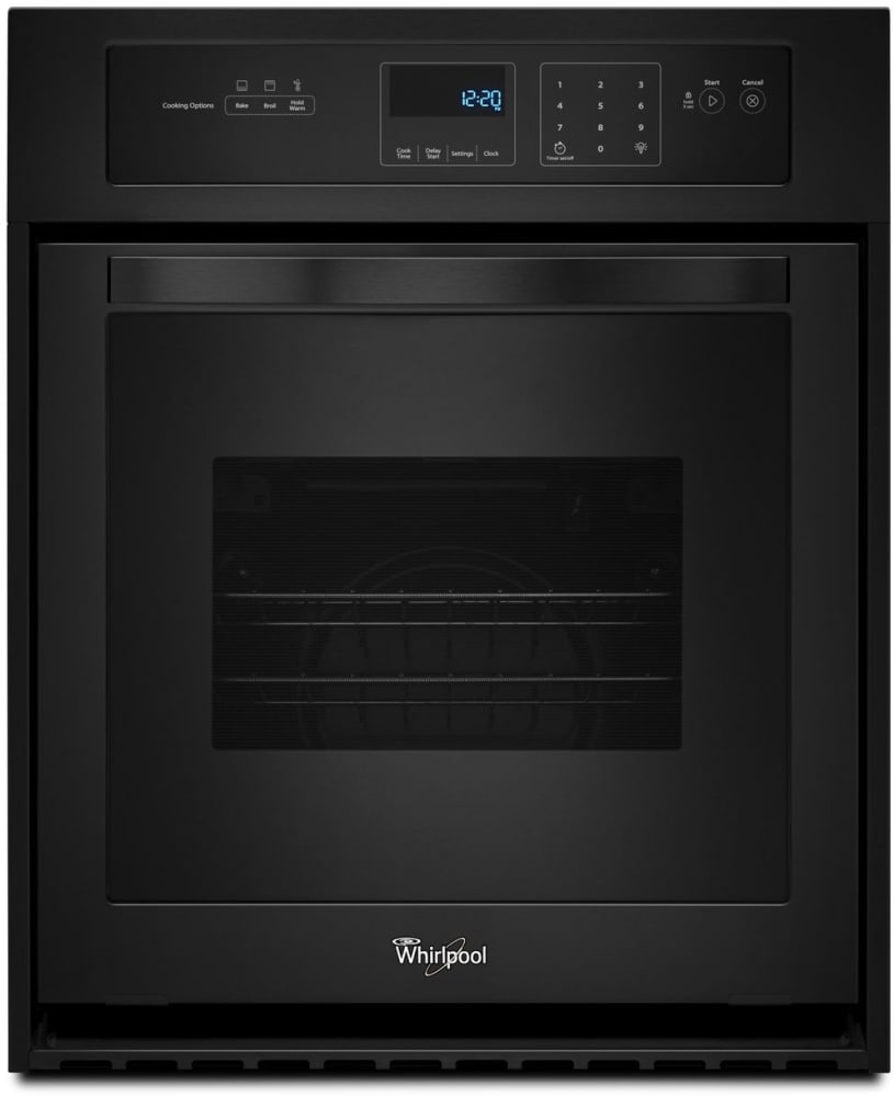 Whirlpool Wos11em4eb 24 Inch Single Electric Wall Oven With 3 1 Cu Ft Capacity 3600 Watt Broil Element Dual Interior Lighting Delay Cook Setting Star K Certified Sabbath Mode Ada Compliant And Keep Warm
