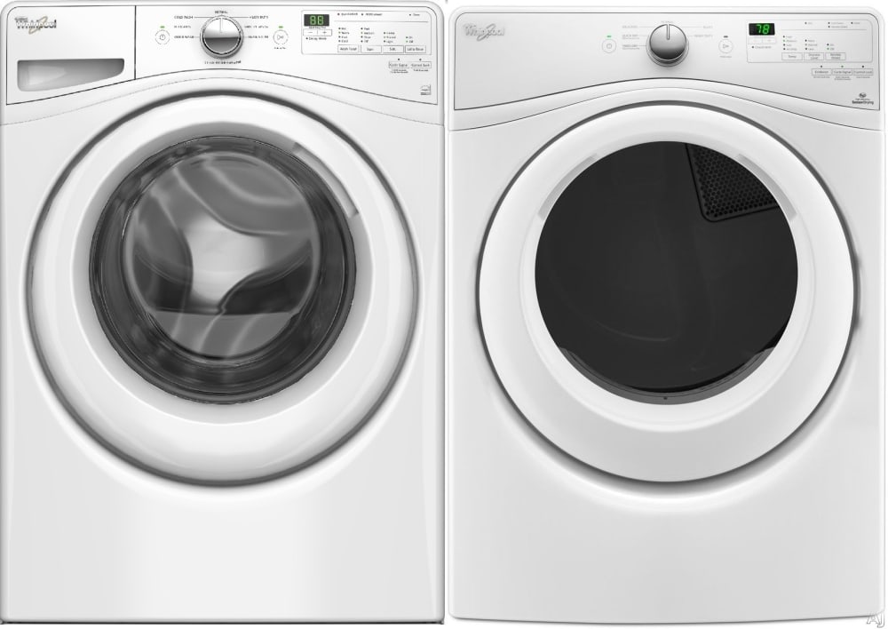 Whirlpool WPWADRGW175 Side-by-Side Washer & Dryer Set with Front Load