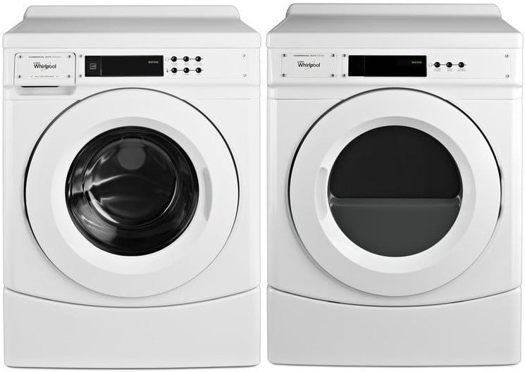 Whirlpool WPWADRGW3AW60 SidebySide on 10 inch Pedestals Washer