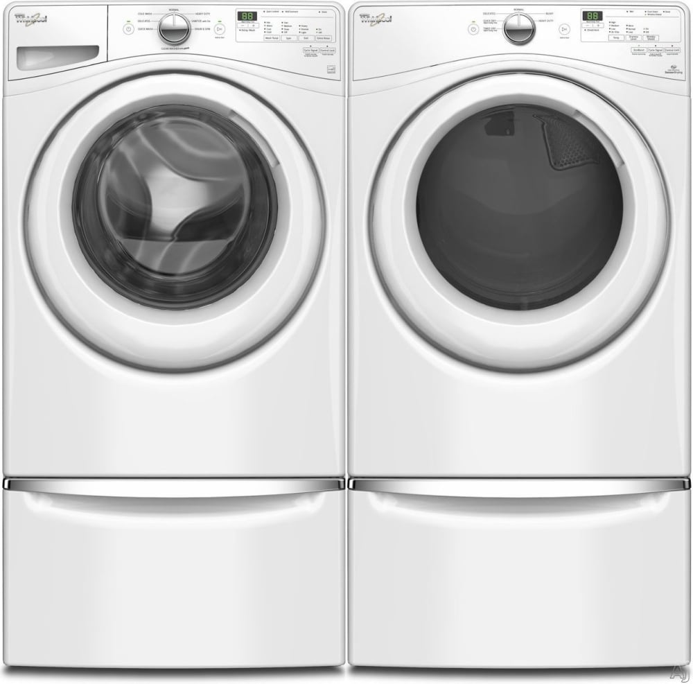 Whirlpool WPWADREW75902 SidebySide on Storage Drawer Pedestal Washer