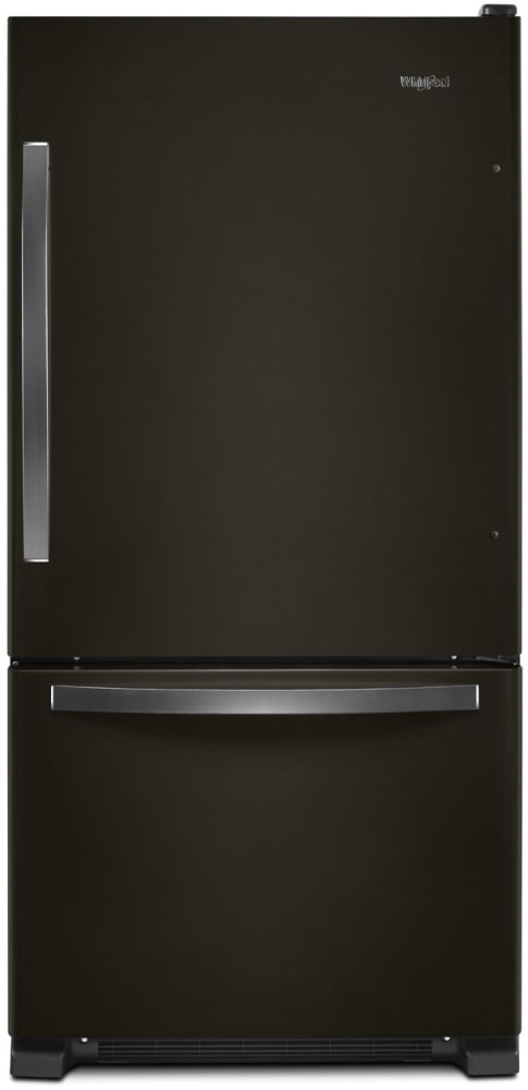 Whirlpool WRB322DMHV 33 Inch Bottom Freezer Refrigerator with Deli Drawer, Humidity-Controlled Crispers, Accu-Chill™ Temperature Management, FreshFlow™ Produce Preserver, Spillproof Glass Shelves, Adaptive Defrost, Fingerprint Resistant, ENERGY STAR® and ADA Compliant