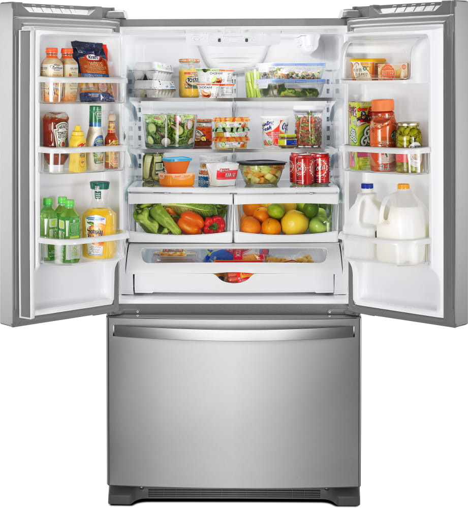 Whirlpool WRF532SMHZ 33 Inch French Door Refrigerator with AccuChill™ Temperature System 