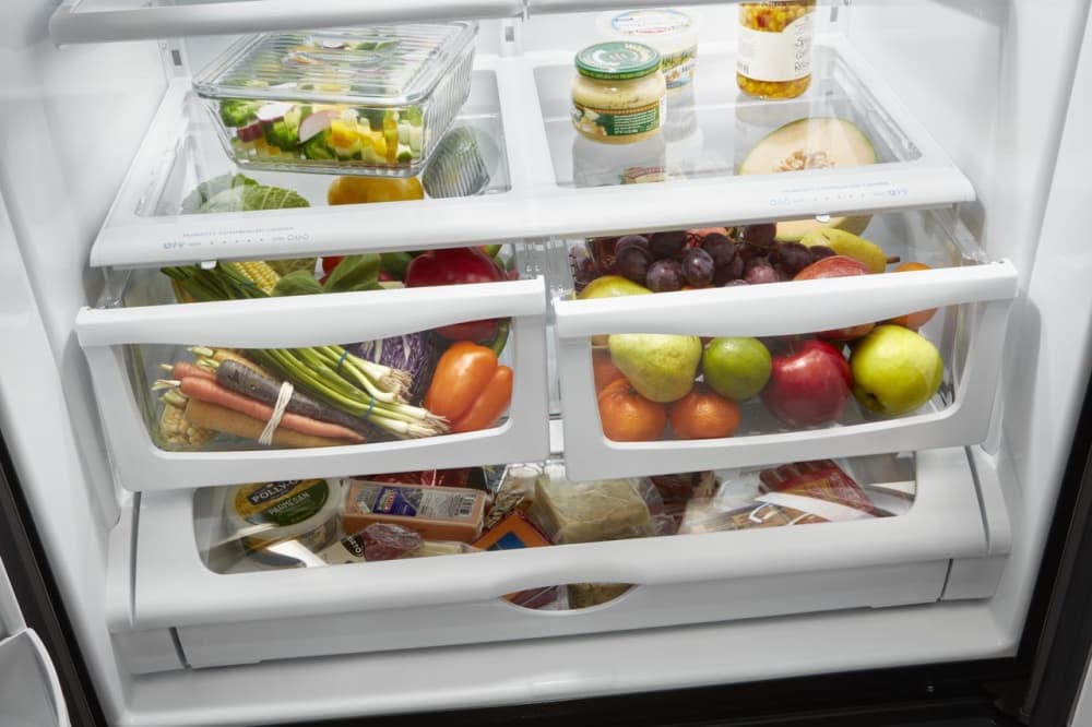 Whirlpool WRF555SDHB 36 Inch French Door Refrigerator with 25 Cu. Ft ...