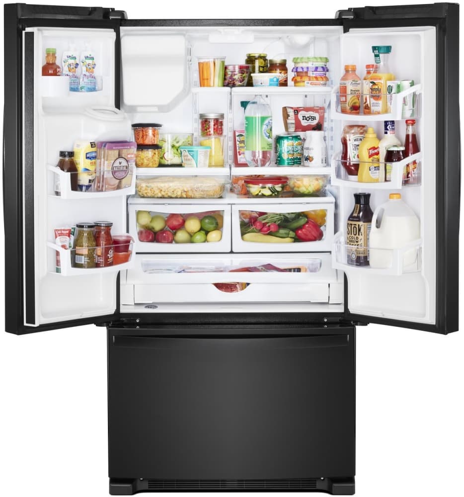 Whirlpool WRF555SDHB 36 Inch French Door Refrigerator with 25 Cu. Ft ...