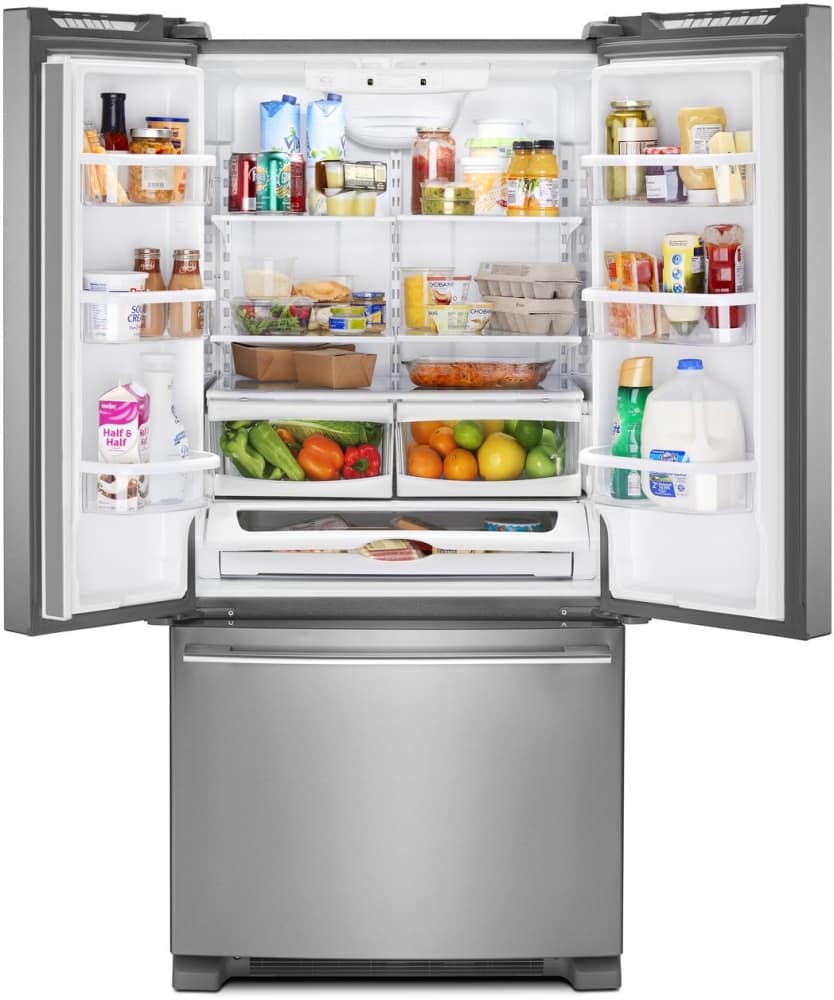 Whirlpool WRFA32SMHZ 33 Inch French Door Refrigerator with Humidity ...