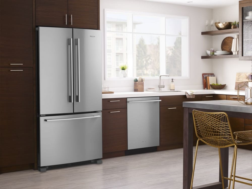 Whirlpool 36 inch french shop door refrigerator wrfa35swhz