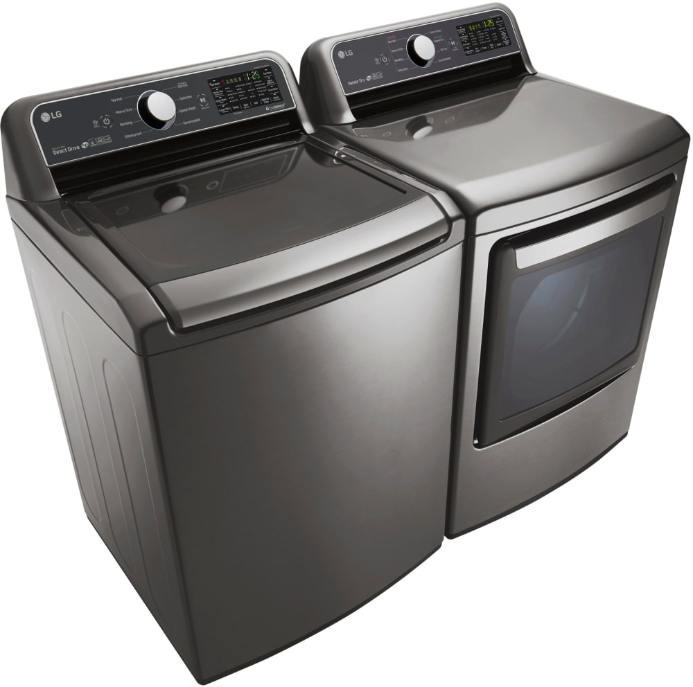 LG WT7300CV 27 Inch Top Load Smart Washer with SmartThinQ® WiFi Technology, 6Motion™ Technology