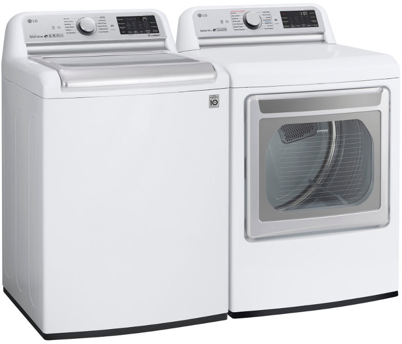 LG WT7800CW 27 Inch Top Load Smart Washer with 5.5 cu. ft. Capacity