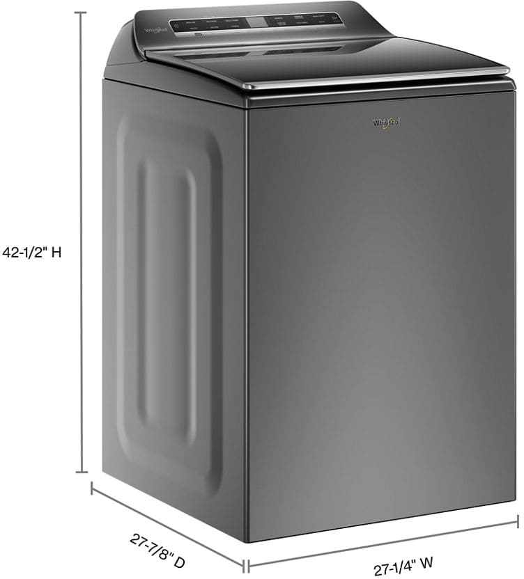 Whirlpool WTW8127LC 27 Inch Top Load Smart Washer with 5.3 cu. ft