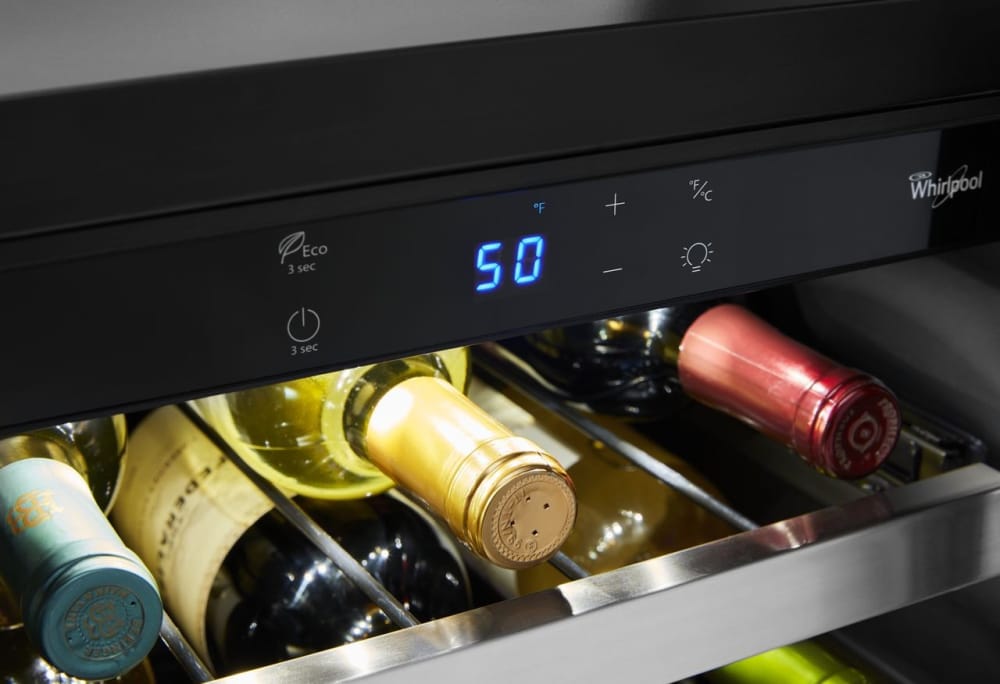 Whirlpool WUW55X15HS 15 Inch Under Counter Wine Center with 34