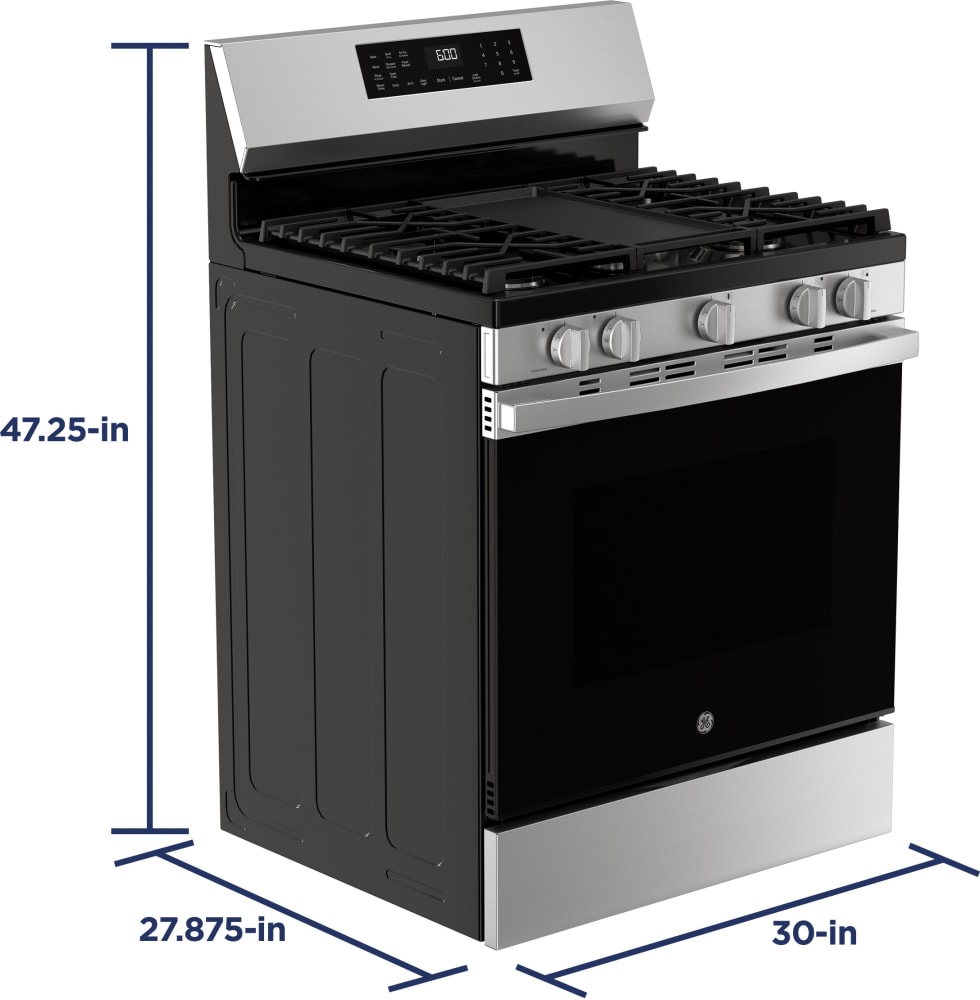 GE GGF600AVFS 30 Inch Freestanding Gas Smart Range with 5 Sealed
