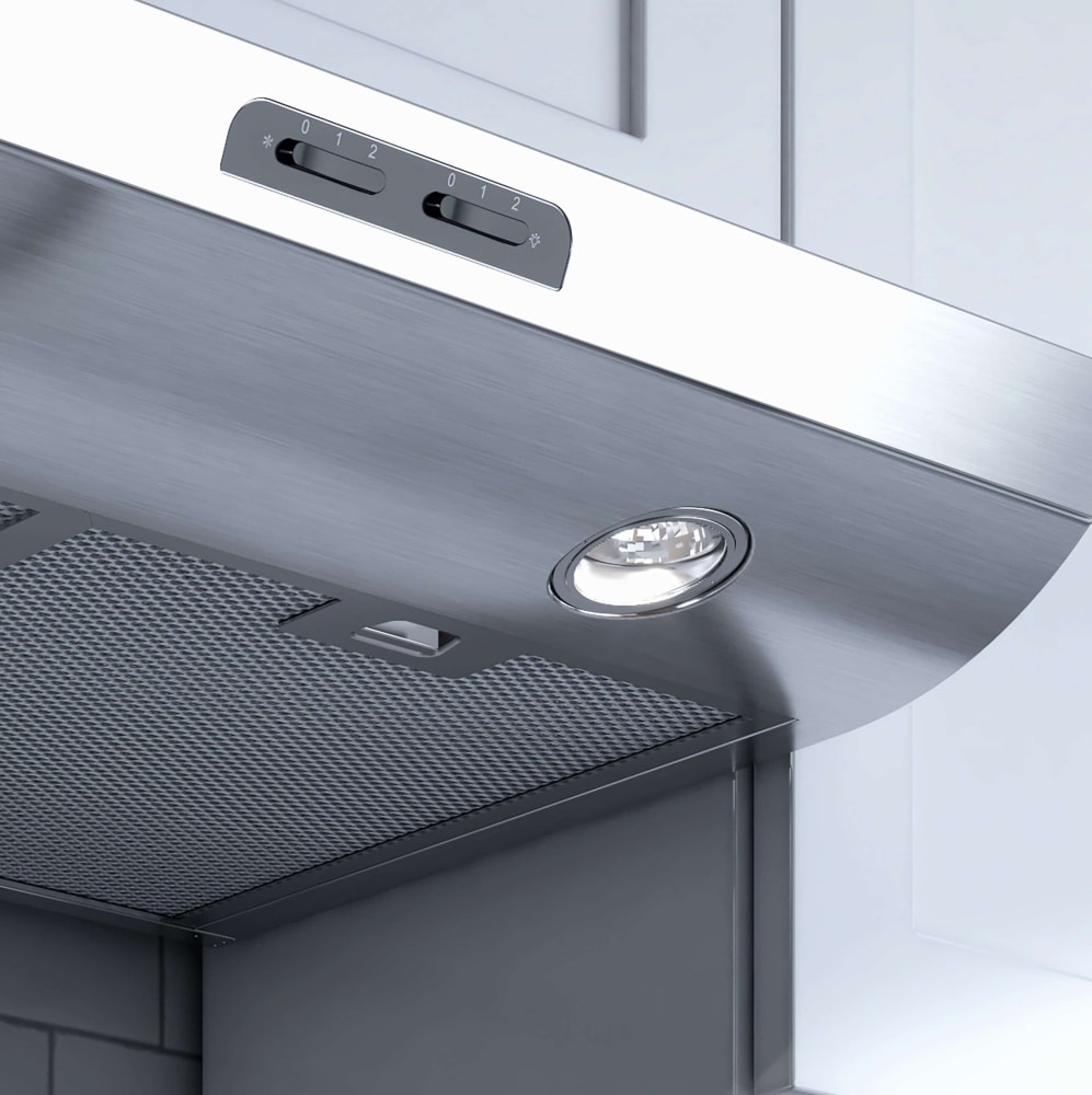 XO XOE30S 30 Inch Under Range Hood with 2Speed/350 CFM Blower