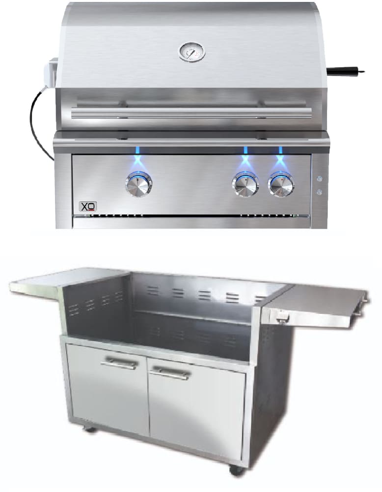 XO XOGRILL011 30 Inch Natural Gas Grill with Cart