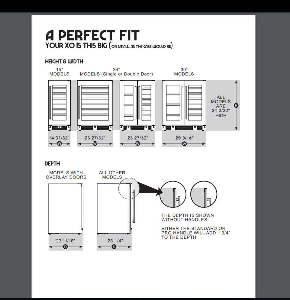 XO XOU24WGSR 24 Inch Wine Cooler with 54 Bottle Capacity, Door Lock
