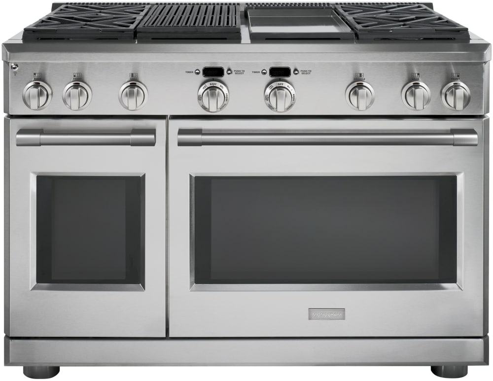 Monogram ZDP484NGNSS 48 Inch Freestanding Professional Dual