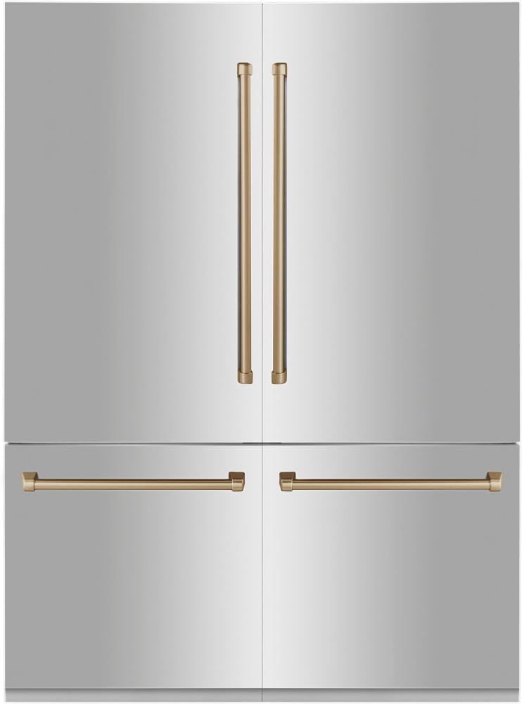 ZLINE RBIVZ30460CB 60 Inch Built-In French Door Refrigerator with