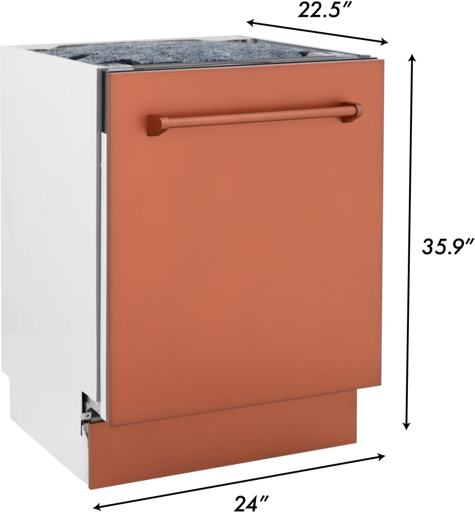 ZLINE DWVC24 24 Inch Fully Integrated Dishwasher with 15 Place Settings, 8 Wash Cycles, 3rd Rack