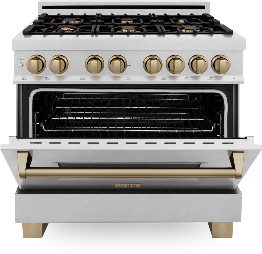 ZLINE RASZSN36CB 36 Inch Autograph Edition Dual Fuel Range with 6