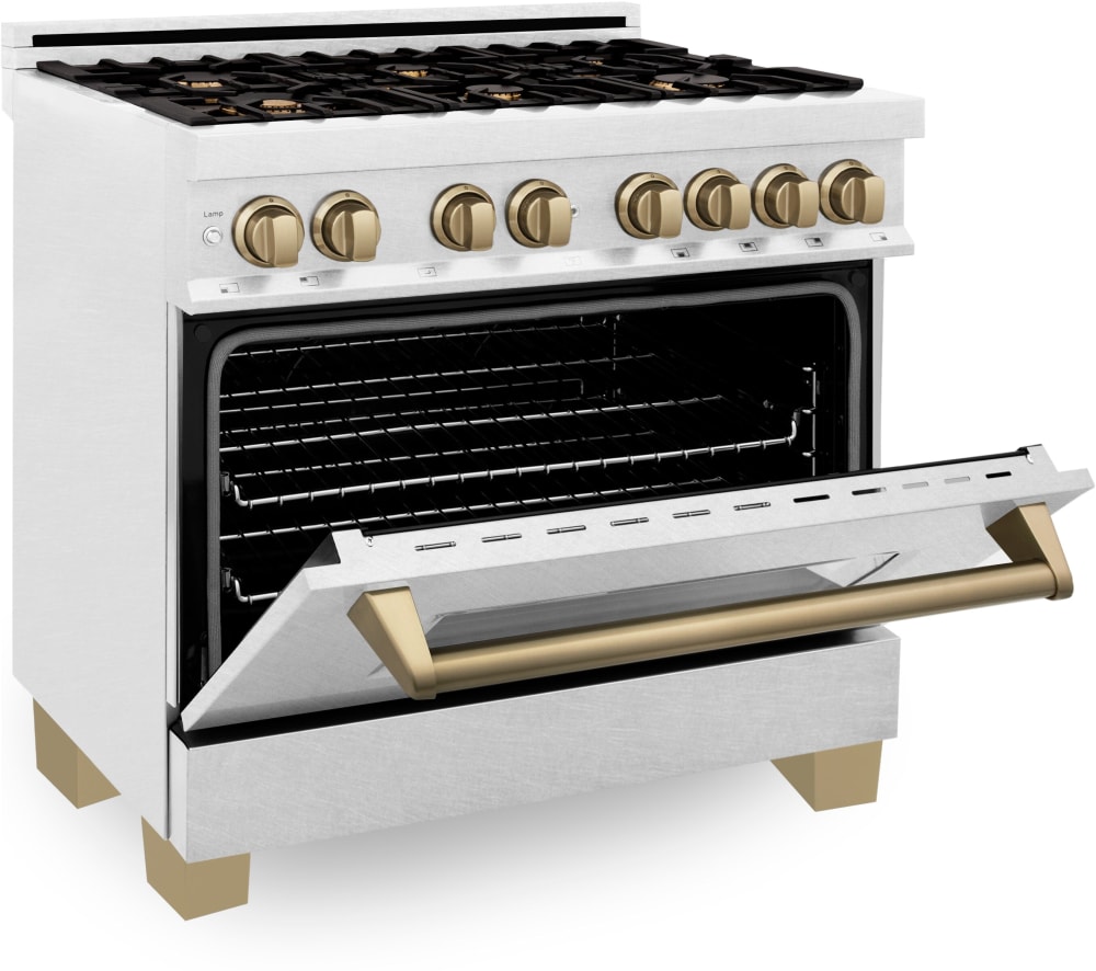 ZLINE RASZSN36CB 36 Inch Autograph Edition Dual Fuel Range with 6