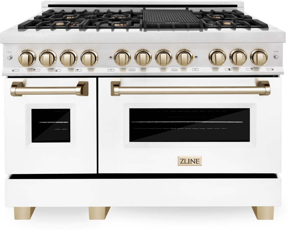 ZLINE RASZWM48G 48 Inch Freestanding Autograph Edition Dual Fuel Range