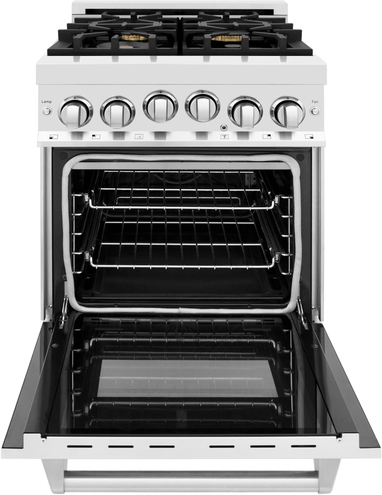 ZLINE RGBR24 24 Inch Freestanding Gas Range with 4 Italian Sealed Burners, 2.8 Cu. Ft. Oven