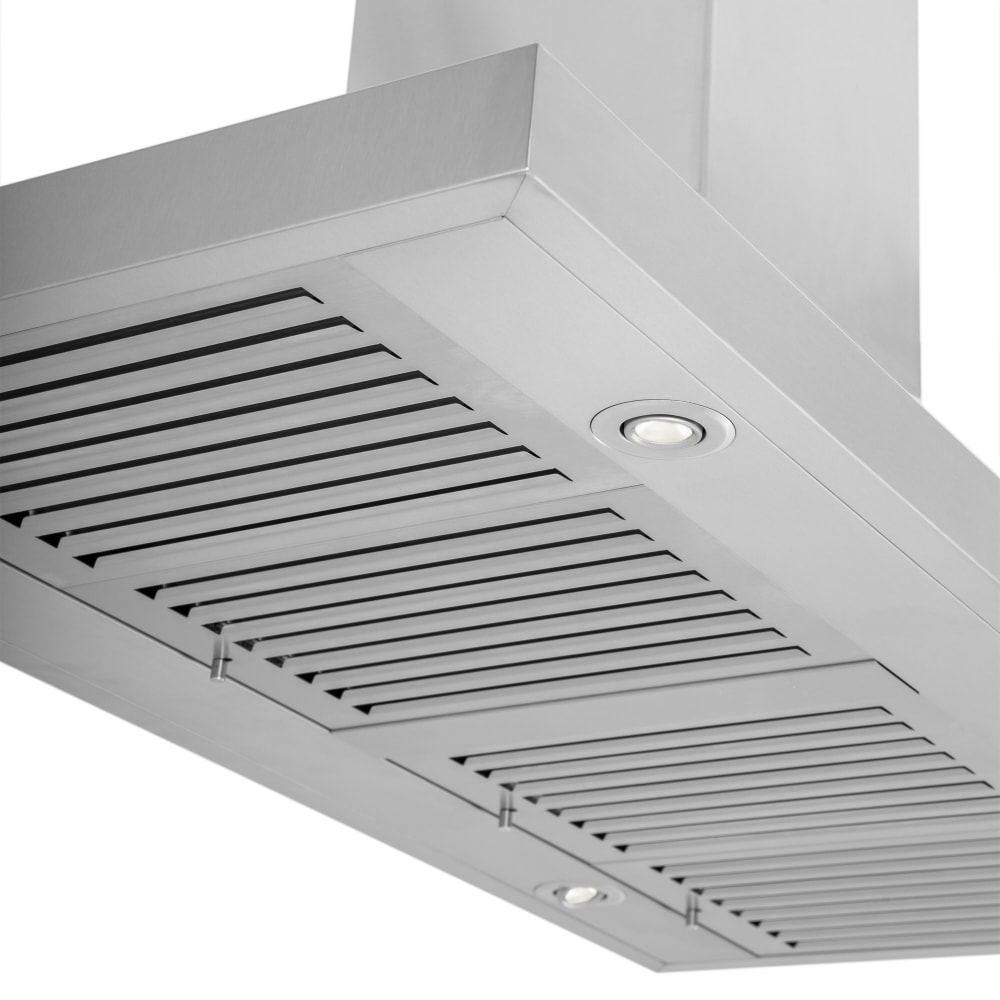 ZLINE KL3I36 36 Inch Island Range Hood with 400 CFM Motor, LED Lighting, Baffle Filters and