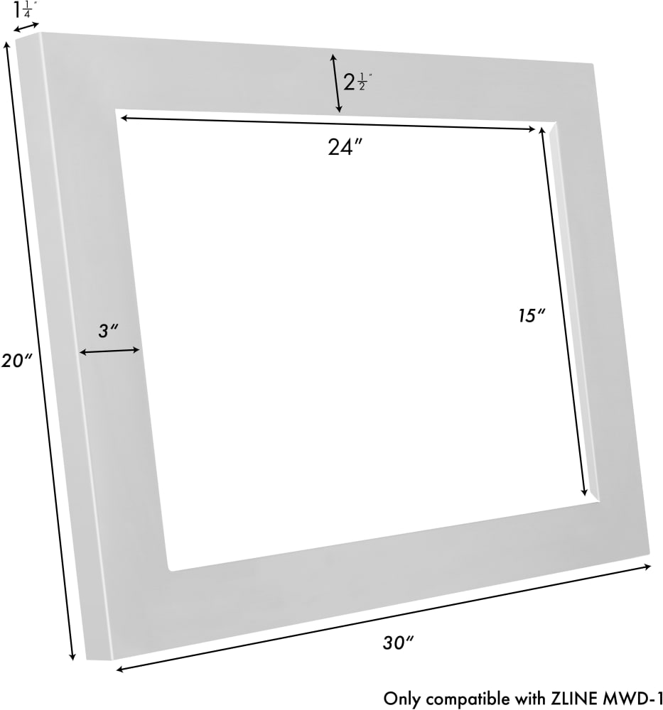ZLINE TKMWD 30 Inch Microwave Drawer Trim Kit for MWD1