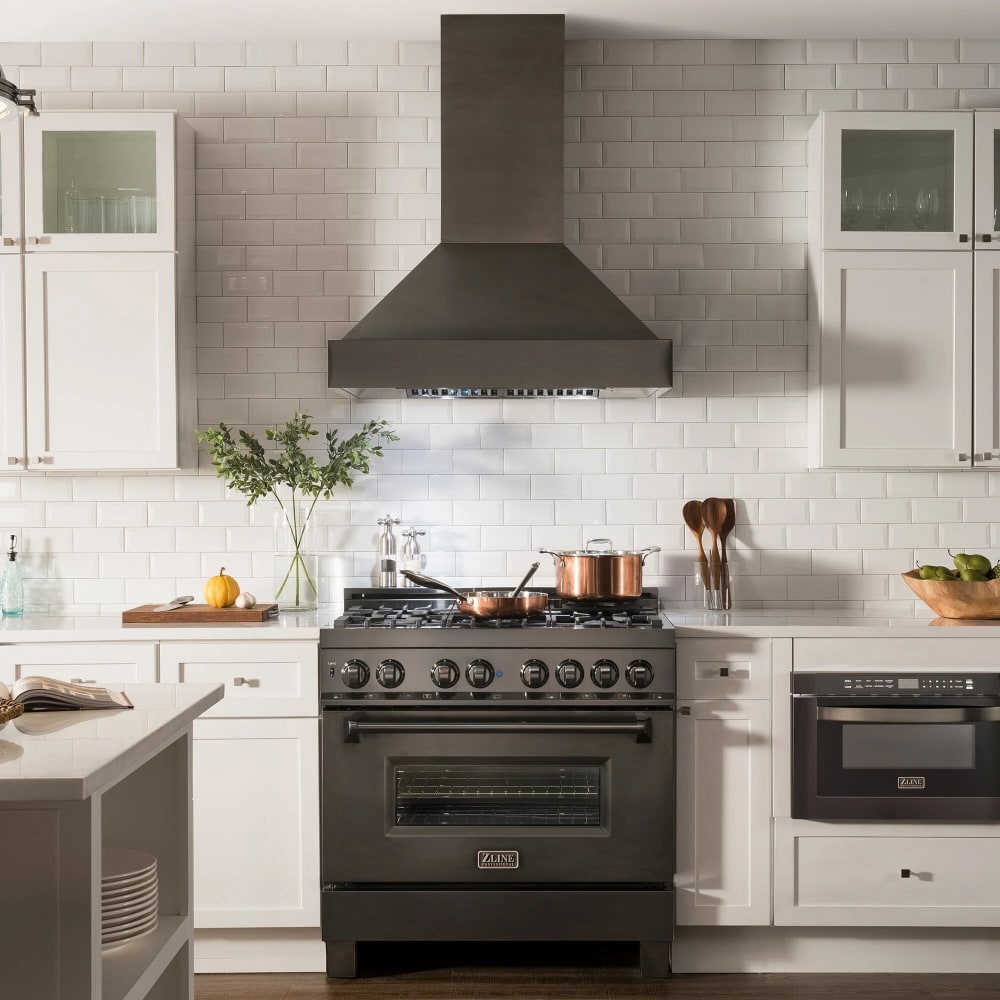 30 inch black stainless range hood store