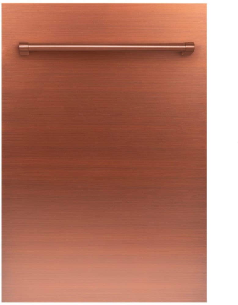 ZLINE DPCH18 18 Inch Dishwasher Panel with Traditional Handle in Copper